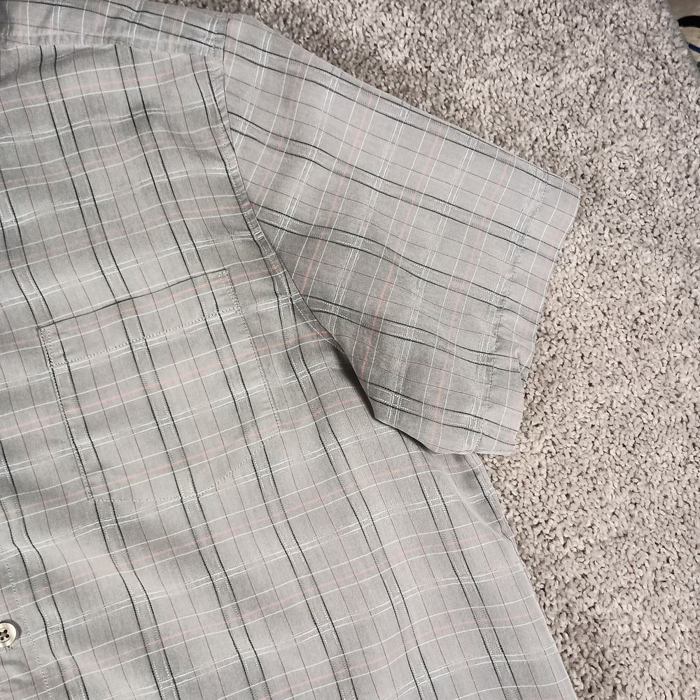 Tommy Bahama XL Island Zone Colorful Plaid Mens Short Sleeve Shirt - Picture 12 of 12